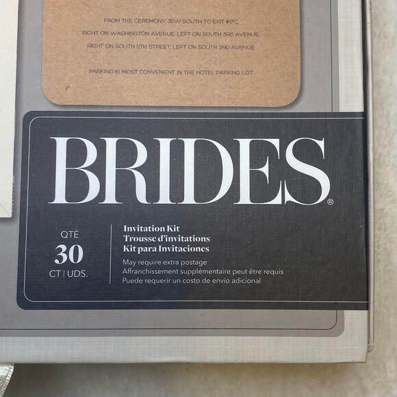 GARTNER STUDIOS BRIDES INVITATION KIT WEDDING GOLD DOTS RUSTIC DIY 30 CT - Picture 3 of 9